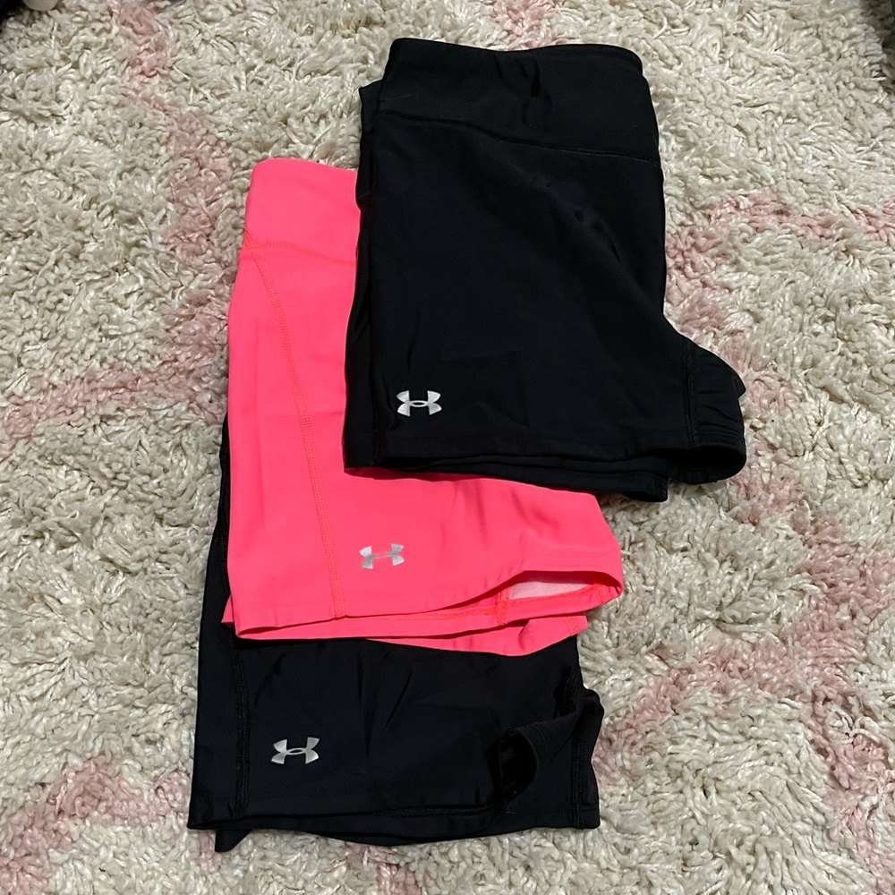 Under Armour bike shorts x3 size large
